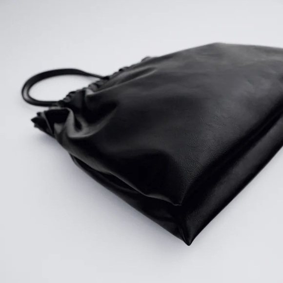 NWT Zara Drawstring Closure Tote Bag - Picture 5 of 10